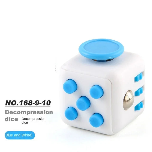 Fidget Stress Relief Dice Colorful Anti-Stress Fingertip Toys for Autism & Anxiety Relief
