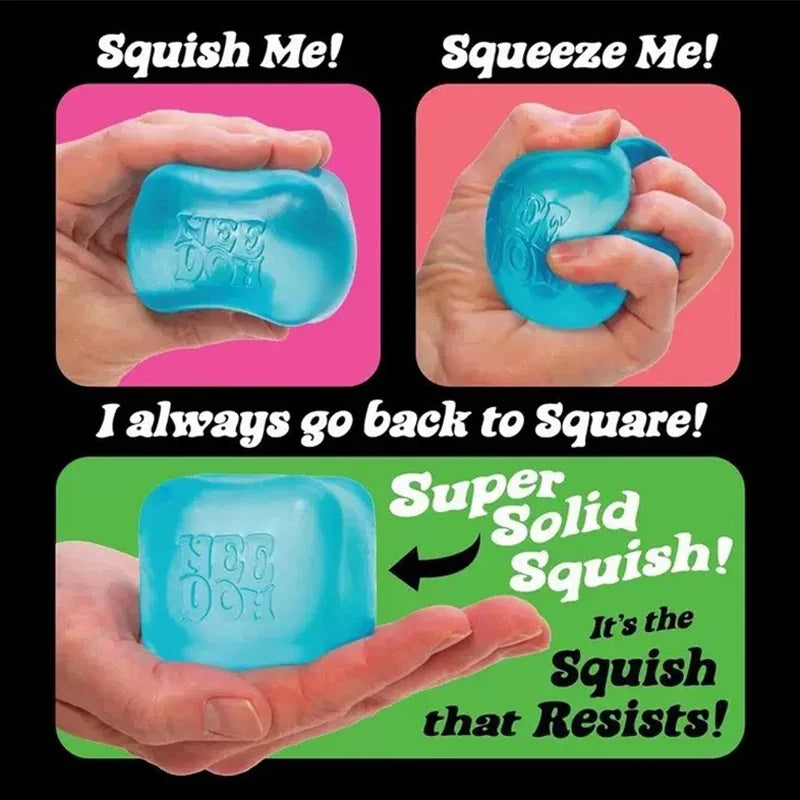 2026 Hot Schylling Needoh Nice Cube Stress Relief Sensory Toy for ADHD Focus and Anxiety Unisex Fidget Tool Soft Squishy Desk