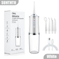 Portable Dental Water Flosser Oral Irrigator USB Rechargeable Water Floss Jet Tooth Pick 4 Tips 220ml Mouth Washing Machine
