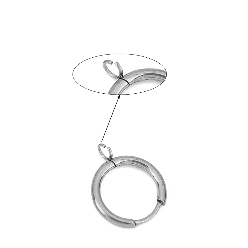 10pcs PVD Never Fade Earrings Hooks Making 16mm Hypoallergenic Stainless Steel Earring Clasps Wire For Jewelry Findings Supplies