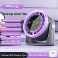 Portable Mini Touch Screen Desk Fan 100-Speed Adjustable Quiet Cooling Strong Wind with Digital Display Air Circulation Fan
