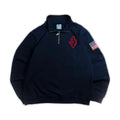 Y2K Retro Quarterzip Pullover Hoodie Embroidery Sweatshirt American Vintage Old Money Casual Streetwear Unisex Oversized Coat